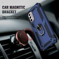 thumbnail image 3 of Moto G Stylus 5G 2022 Case [16ft Military Grade Drop Tested] with Screen Protector, Magnetic Ring Holder Kickstand, Navy Blue, 3 of 9