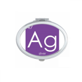 thumbnail image 1 of Chestry Elements Period Table Transition Metals Silver Ag Mirror Portable Fold Hand Makeup Double Side Glasses, 1 of 3