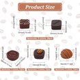 thumbnail image 2 of 60pcs 15 Styles Simulation Chocolate Resin Cabochons Artificial Chocolate Miniature Flatback Chocolate Resin Sets Mini Imitation Food Resin Miniature for Dollhouse Mini Kitchen Decorations, 2 of 9