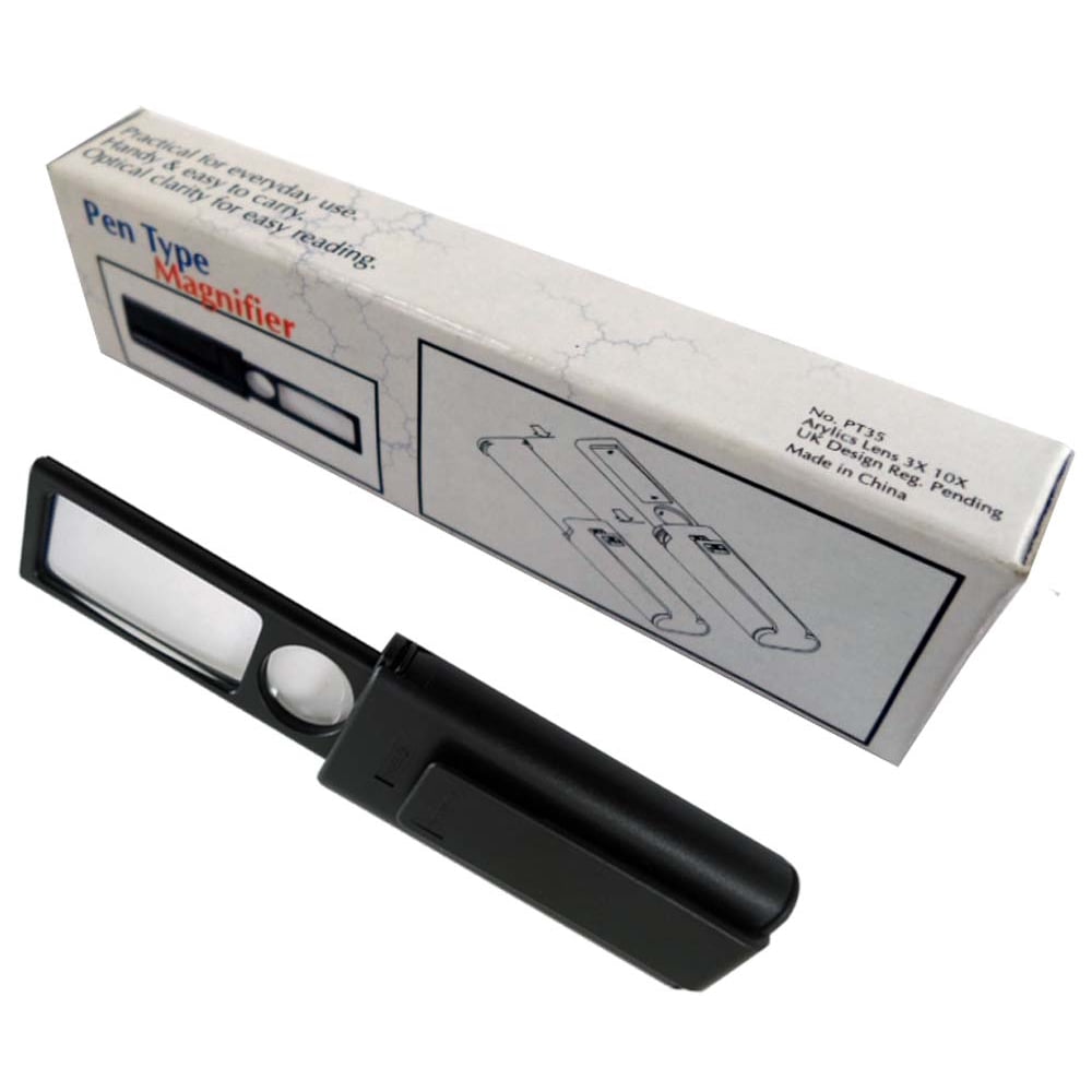 Pop Up Magnifier With 5x And 10X Power Lenses and Pocket Clip Walmart