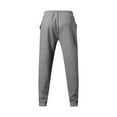 thumbnail image 4 of ZQUUVOU Mens Jogger Pants Casual Solid Color Drawstring Elastic with Pockets Sports Pant Dark Gray, 4 of 5