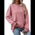 thumbnail image 2 of Sudadera de Larga para Mujer, Informal, con Cuello Redondo, , Ligera y con Bolsillo. Rosa M, 2 of 10