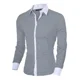thumbnail image 3 of Camisa Hombre Moda Slim Fit Strech Casual Vestir Ale M, 3 of 7