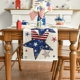 thumbnail image 4 of Sm:)e 4th of July Table Runner Stars Independence Day Patriotic Table Decoration Gifts Home Kitchen Dining Indoor Holiday Decor 13 x 72 Inch, 4 of 7