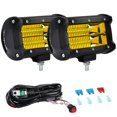 thumbnail image 1 of Barra de luces LED AveneMark de 5 pulgadas y 72 W, haz de luz amarilla, 10800 LM, 1 of 7