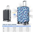 thumbnail image 4 of Pofeuu Blue Butterflies Print Luggage Suitcase Cover Protector Luggage Washable Covers Aesthetic for 18/24/28/32 inch Luggage（No luggage included）-X-Large, 4 of 7