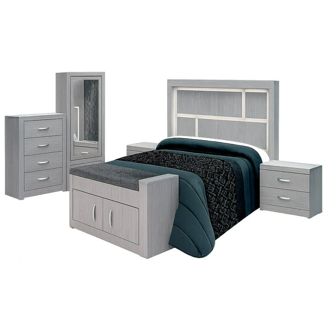 Recamara KS 5 Piezas onix - Gris