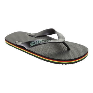 Scott Hawaii men's Holo Black Flip Flop - Molded Outsole, Arch