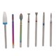 thumbnail image 2 of 7pcs Nail Drill Bits Sets Professional Ceramic Tungsten Steel Polish Removal Drill Bit Manicure Tool, 2 of 5