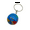 Blue Earth, variant on 2 PCS Soccer Ball Keychains, Mini Football Key Chain, Sports Ball Key Ring for Party Favors, Team Souvenir, Sport Rewards, Event Giveaways