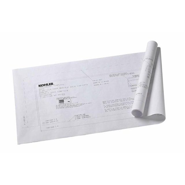 Kohler K-591-NA Undermount Install Kit for 1136 & 1173