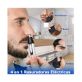 thumbnail image 3 of Recortadora Eléctrica De Barba Nariz 4 En 1 Afeitadora Lab.G Plateado, 3 of 5