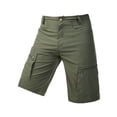 thumbnail image 6 of Domuza Men's Flex Casual Cargo Shorts Lightweight Water Resistant Golf Shorts Stretch Outdoor Work Shorts with Multi-Pocket Army Green L, 6 of 6