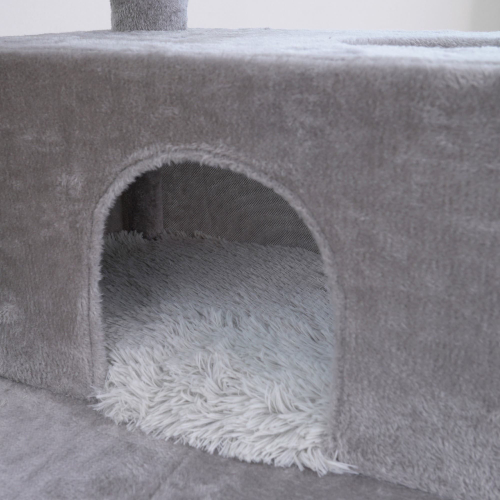 Arbre à chat extra large pour grands chats et foyers avec plusieurs chats – Condos spacieux, perchoirs surdimensionnés, poteaux à griffer robustes, 182 cm de hauteur, gris
