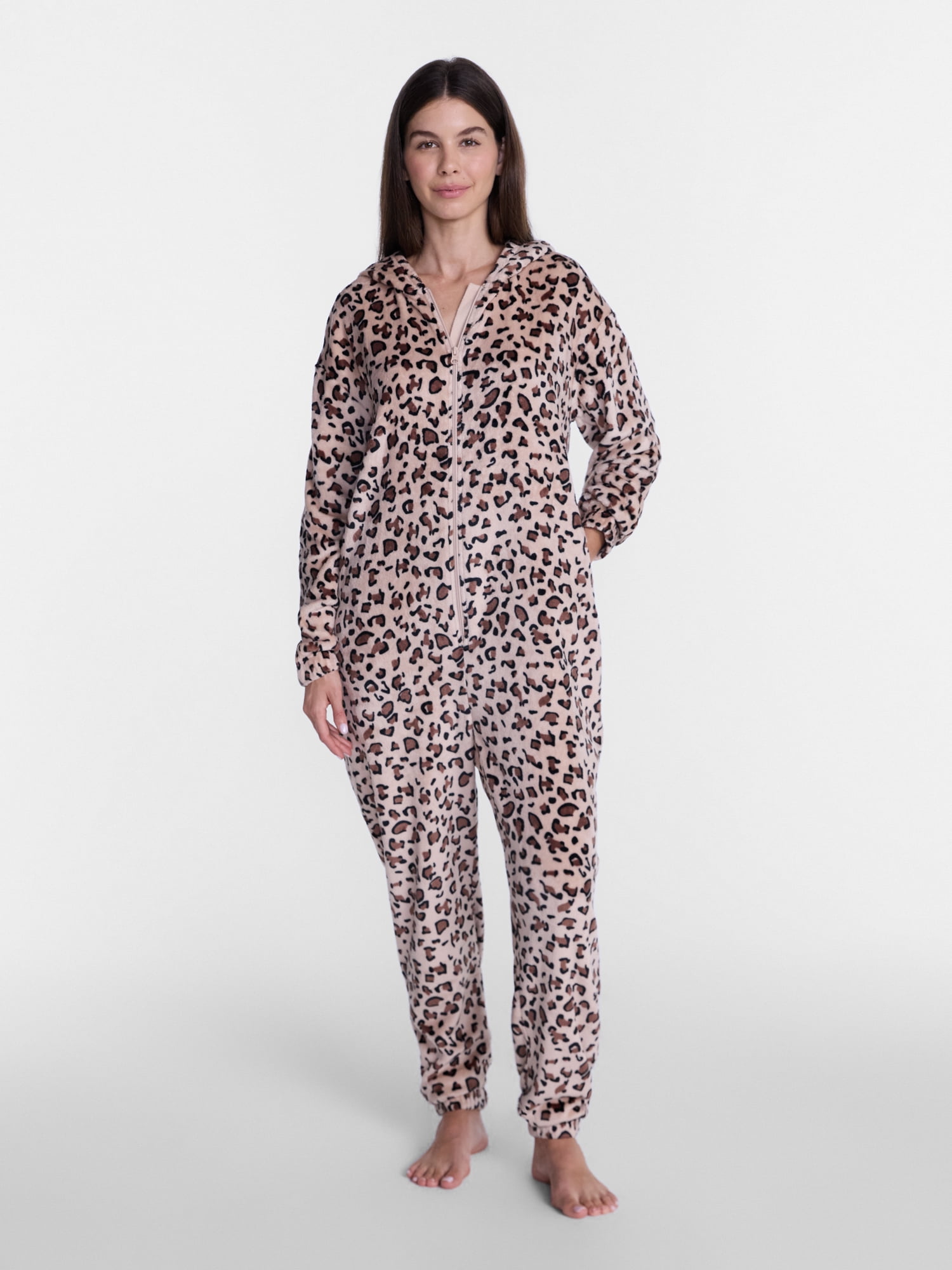 Leopard Print Women’s Union Suit from Way To Celebrate, Sizes XS-3X