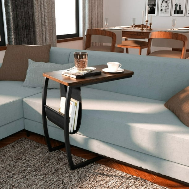 Garosa End Table Side Sofa Tables With Pocket For Coffee Laptop Living Room Small Space Com - Small Coffee Table And End Tables Garosa End Table Side Sofa Tables With Pocket For Coffee Laptop Living Room Small Space Com - Small Coffee Table And End Tables