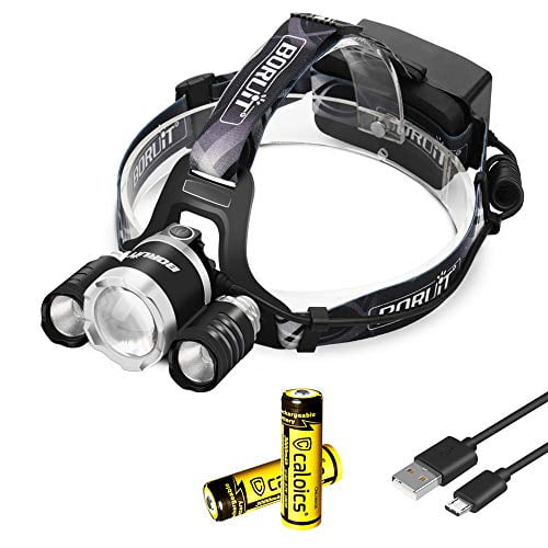 T6 LED USB Headlamp Head Lamp Headlight 6000 LM Waterproof 2 x 18650 ACC 