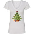 thumbnail image 3 of Inktastic Christmas Tree Women's V-Neck T-Shirt, 3 of 5