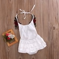 thumbnail image 4 of xiaxaixu Bébé Filles 3D Floral Romper Combinaison Sans Manches, 0-3 Ans, 4 of 7