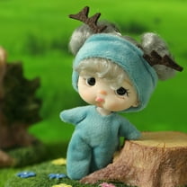 3.5 Inch Soft PVC Doll with Clothes, Cute Small Doll Toy for Girls, Pretend Play Accessory, Detachable Outfit, Washable, Perfect Gift for Toddlers