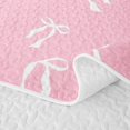 thumbnail image 5 of Erosebridal White Bow Outlines Bed Spread Queen,Ribbon Bowknot Queen Coverlet Set For Girls,3-Piece, 5 of 7