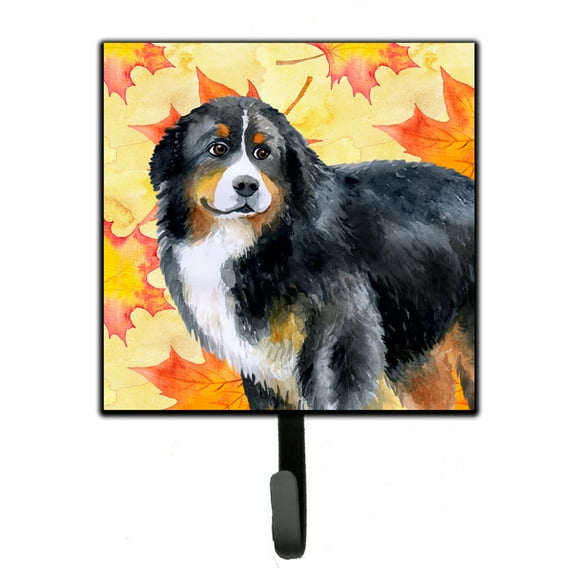 Bernese Mountain Dog Fall Leash or Key Holder Yellow