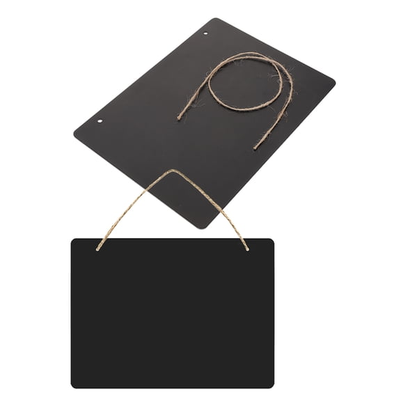 BESTYASH Wooden Hanging Chalkboard Black Multifunctional for Kitchens Gardens