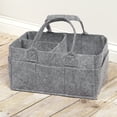 thumbnail image 2 of Sammy & Lou Felt Baby Nursery Diaper Storage Caddy, Gray, 2 of 12