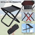 thumbnail image 3 of Silla Plegable Portatil, Playa Plegable Sillas de Camping, para Exterior/Interior. Silla de Playa, para Camping, Pesca, Parques, Senderismo, Mochileros. (Negro), 3 of 4