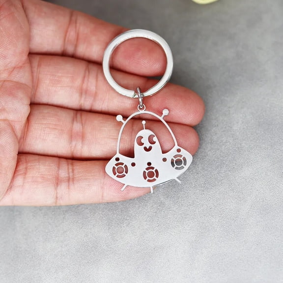 Stainless Steel Spaceman Astronaut Keychain Gift Solar System Planet Key Holder Galaxy Spaceship Rocket Bag Car Keyring