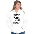 thumbnail image 3 of Hump Day Camel Wednesday Weekday Zip Up Hoodie Men's Women's Brisco Brands L, 3 of 6