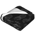 thumbnail image 4 of Bingfone White Pineapples Print Flannel Fleece Blanket Throw Blanket For Bed,Sofa,Couch,Travel,Camping(60"X50"), 4 of 9