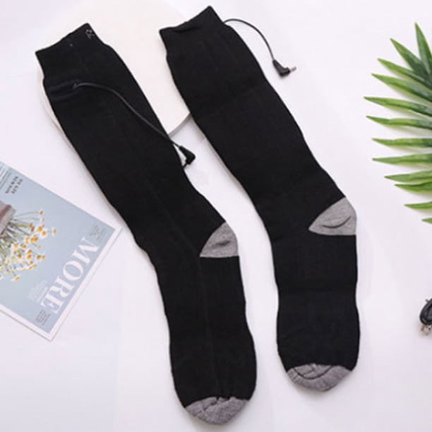 Calcetines eléctricos unisex Medias más cálidas transpirables recargables para deportes al aire libre