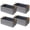 Grey-Large（4 pack 17''L x 12''W x 10''H）, variant on 4 Pack Closet Cloth Storbfor Shelves Large Baskets  Fabric Organization With Handles( Beige 17''l X 12''w 10''h)