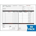thumbnail image 2 of Garage Repair Order Forms, 8.5” x 11.75”, 3 Part, Carbonless, 50 Pack, 2 of 3