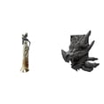 thumbnail image 1 of Figura de mujer africana hecha a mano en resina. Estatua sujetalibros, adorno de mesa, ideal para regalar. Decoración para el hogar, la oficina, la es, 1 of 8