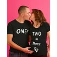 thumbnail image 4 of Maternity Couples Shirts Pregnancy Announcement Funny Mom Dad Matching Shirts Women Black Large / Men Black Medium, 4 of 6