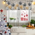 thumbnail image 5 of 2 Pack Valances for Window, Spring Tulips Flower Short Curtains for Kitchen Bedroom Living Room, Vintage Floral Barn Doors Rustic Beige Rod Pocket Small Window Treatment Valance Drapes 60 x 18 Inch, 5 of 8