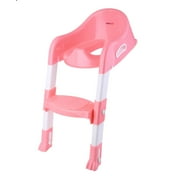 Kids Training Potty Trainer Toilet Seat Chair Toddler With Ladder Step Up Stool