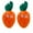 Carrot, variant on Gallickan Dog Fetch Plush Toys, 2pc Carrot Dog Toys Puppy Pet Dog Toys, Interactive Tough Food Themed Toys for Small & Medium Dog Breeds, Drumstick