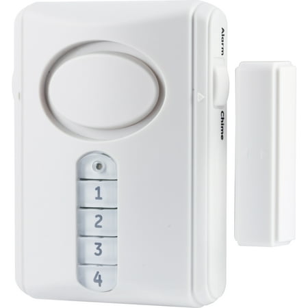 GE Personal Security Wireless Alarm Kit, Includes 1 Deluxe Door Alarm and 3 Window/Door Alarms, 51107
