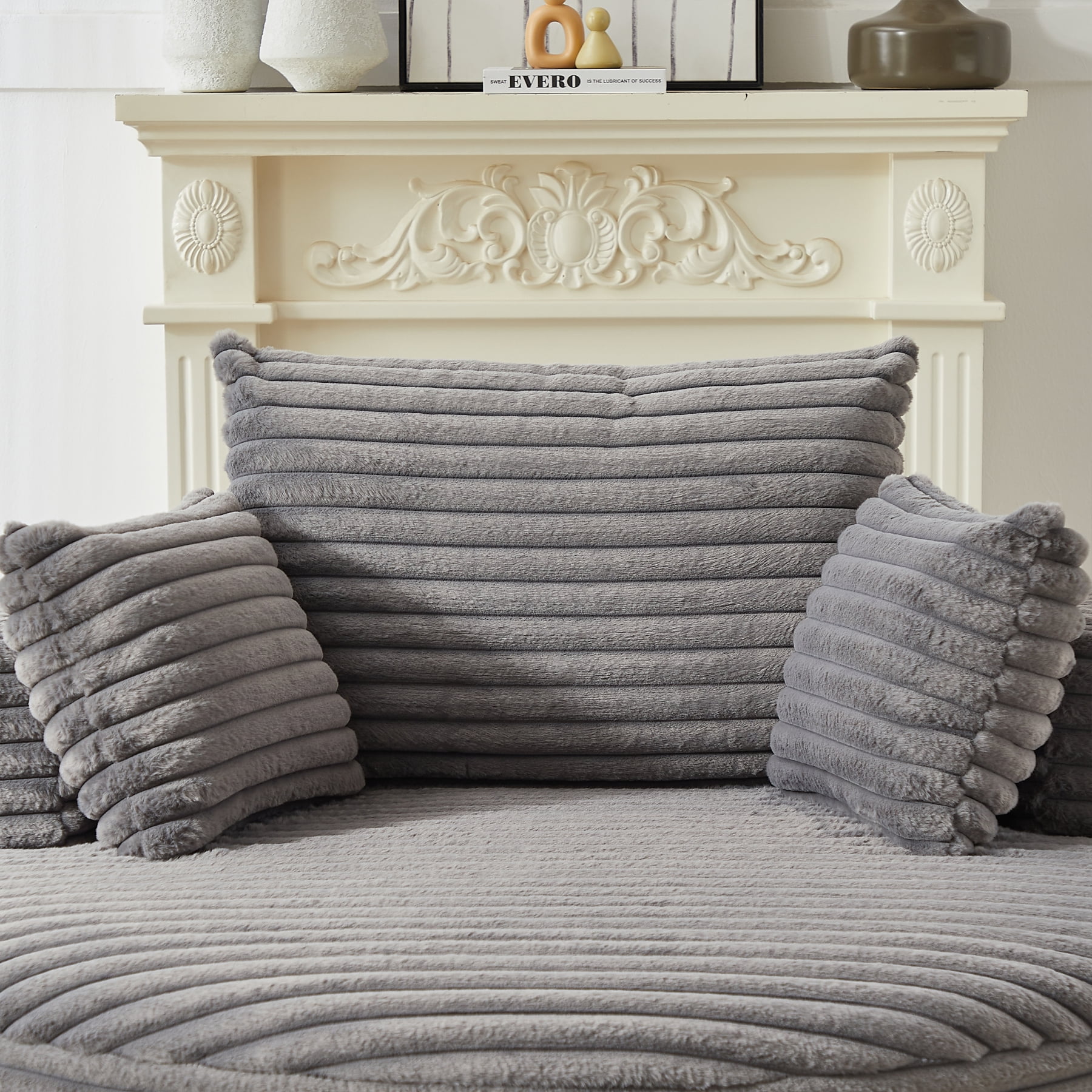 Leumius 55'' Oversized Round Chaise Longue Chair,Upholstered Corduroy Single Cloud Circle Sofa Chair with Deep Seat,Fluffy Modern Sleeper Sofa Bed for Reading,Living Room,Bedroom,