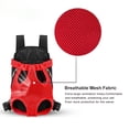 thumbnail image 4 of Dog Carrier Backpack, Adjustable Puppy Front Carrier Backpack, Ventilated Cat Chest Carrier for Hiking Camping Travel, Sling Bag for Small Medium Dog Cat Rabbit Puppies, Suit 13-15 lbs (Blue, XL), 4 of 9