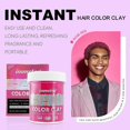 thumbnail image 2 of Cera de color temporal para el cabello, color rosa, 100 g, cera de peinado lavable para fiestas, cosplay y cumpleaños., 2 of 5