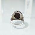 thumbnail image 5 of Mahogany Jasper Mans Ring, Natural Mahogany Jasper Ring, Silver Jewelry, 925 Silver Ring, Birthday Gift, Heavy Mens Ring, Arabic Design, Ottoman Style Ring, Christmas, Turkey Mens Signet Ring, 5 of 6