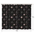 thumbnail image 5 of Black Sun Moon Cloud Planet Pattern Shower Curtain 84"x72" ,Bathroom Decorative Shower Curtains Set with 12 Hooks,Modern Waterproof Washable Shower Curtain, 5 of 6
