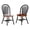 Black, variant on Pemberly Row Arrowback Dining Side Chair in Light Oak Solid Wood Set of 2
