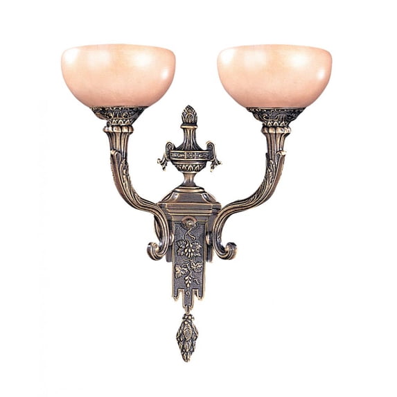 Crystorama Lighting Group 952 Natural Alabaster 2 Light Double Wall Sconce