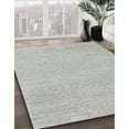 thumbnail image 3 of Ahgly Company Machine Washable Indoor Round Industrial Modern Platinum Silver Gray Area Rugs, 8' Round, 3 of 7