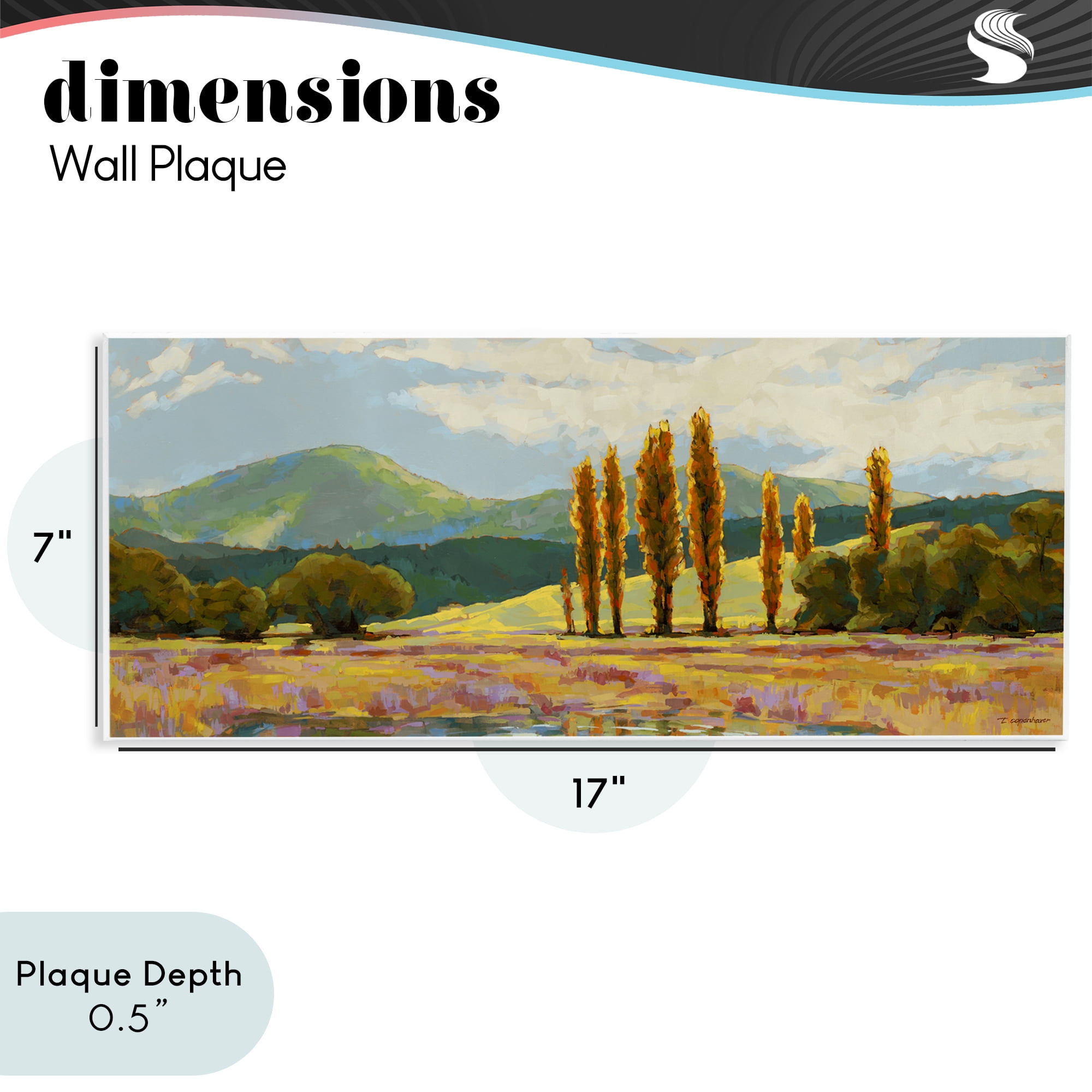 Stupell Industries Vast Subdued Countryside Wall Plaque Art, design by Trevor Copenhaver